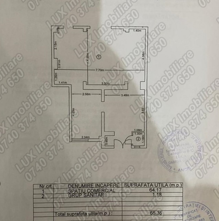 ID 8111 INCHIRIEM SPATIU* Str Isaccei!