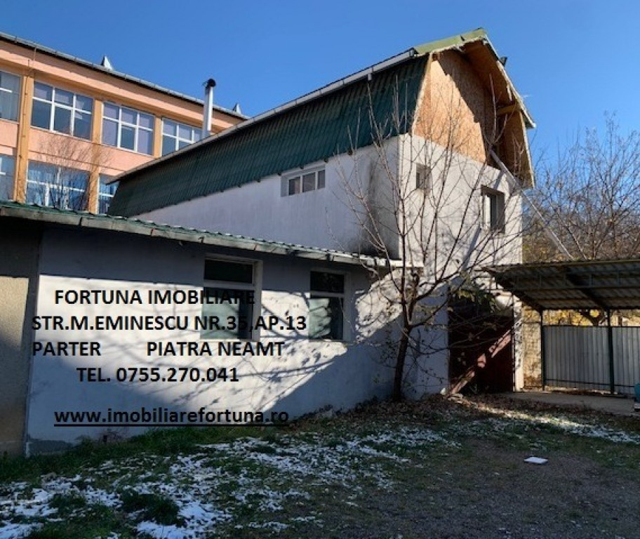 Proprietate imobiliara din 2 cladiri+1627 mp teren, Piatra Neamt