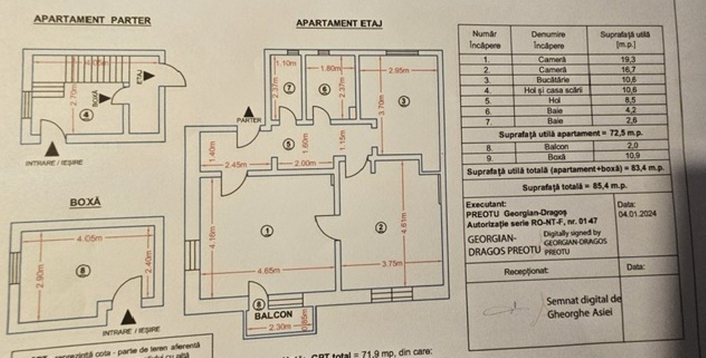 Apartament 2 camere decomandate