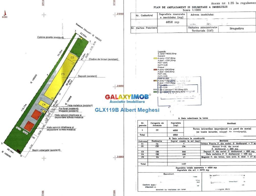 Ansamblu de hale 2000 mp teren 4700 mp ideal investitie