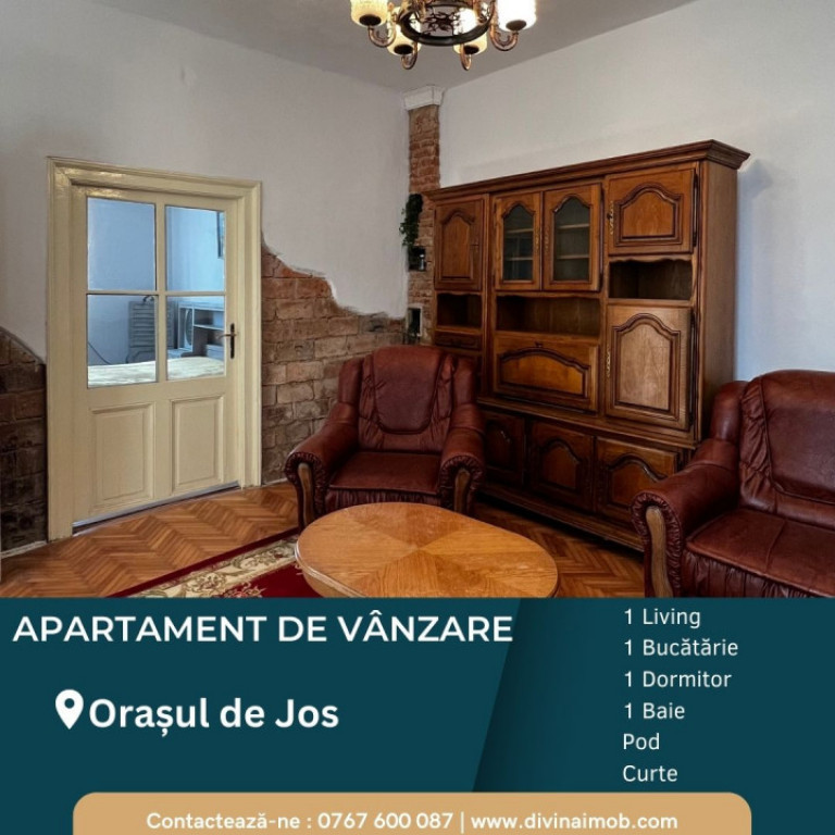 Apartament la casă, 55 mpu, Central, Orașul de Jos