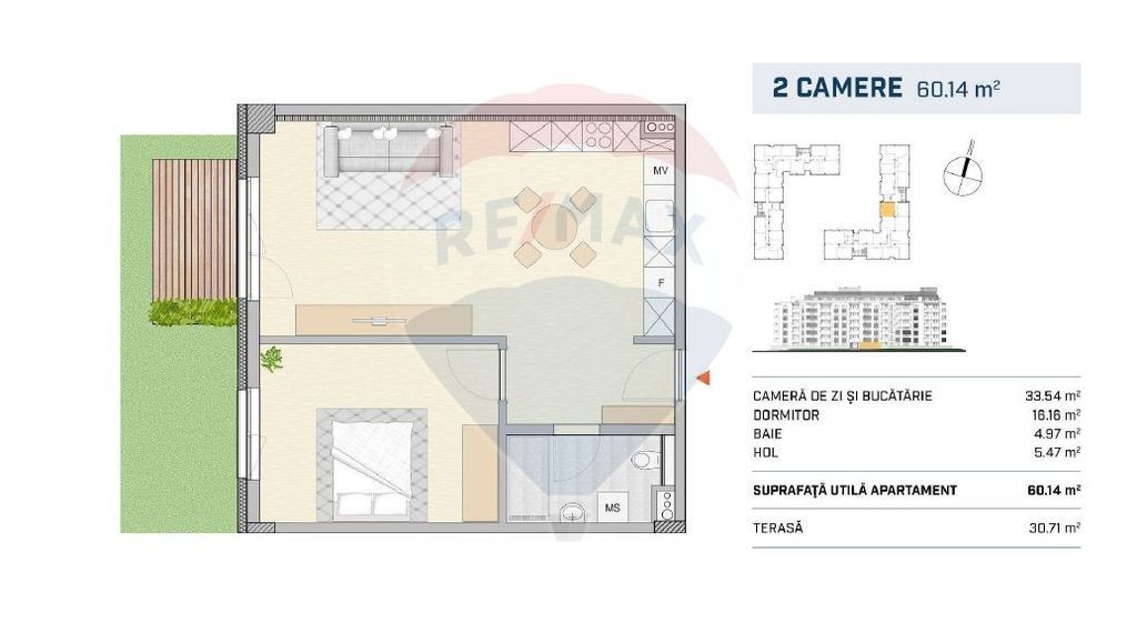 Apartament 2 camere, FINISAT, ansamblu nou, Parcul Ferovi...