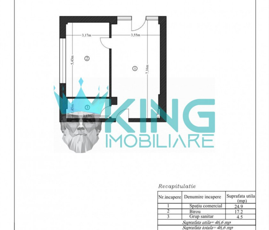 Spatiu Comercial | Rovine-str.Dezrobirii | 46 MP