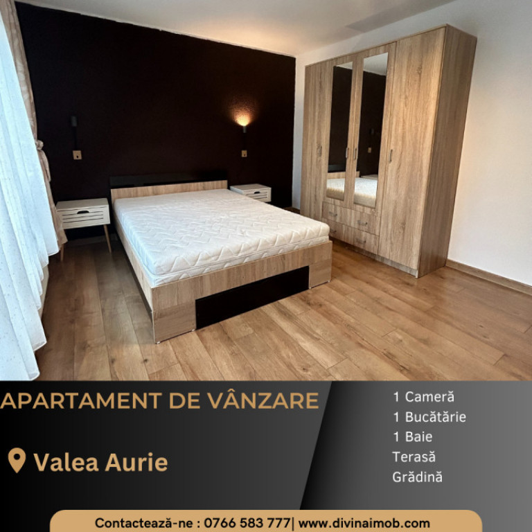 Apartament de vânzare, o cameră, Valea Aurie