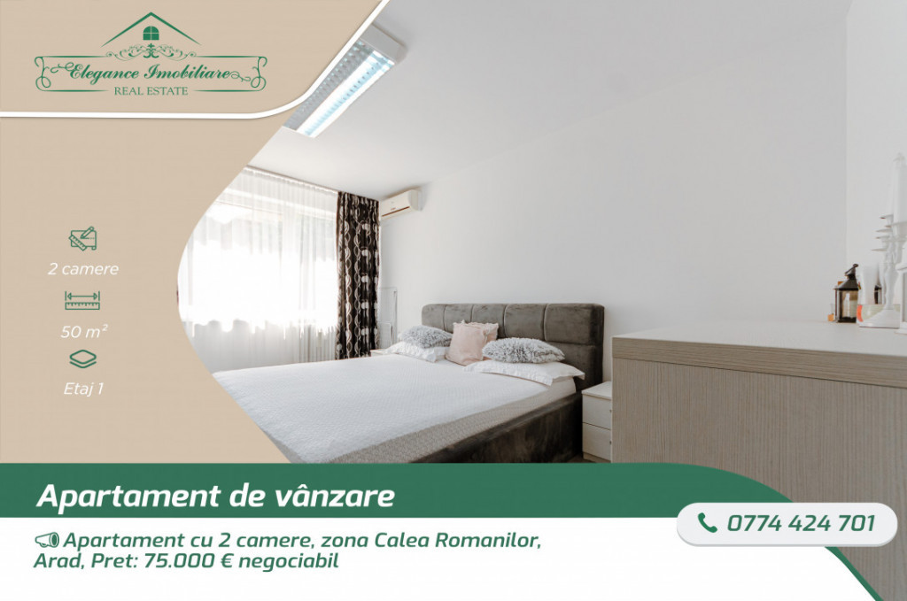 Apartament 2 camere, Calea Romanilor