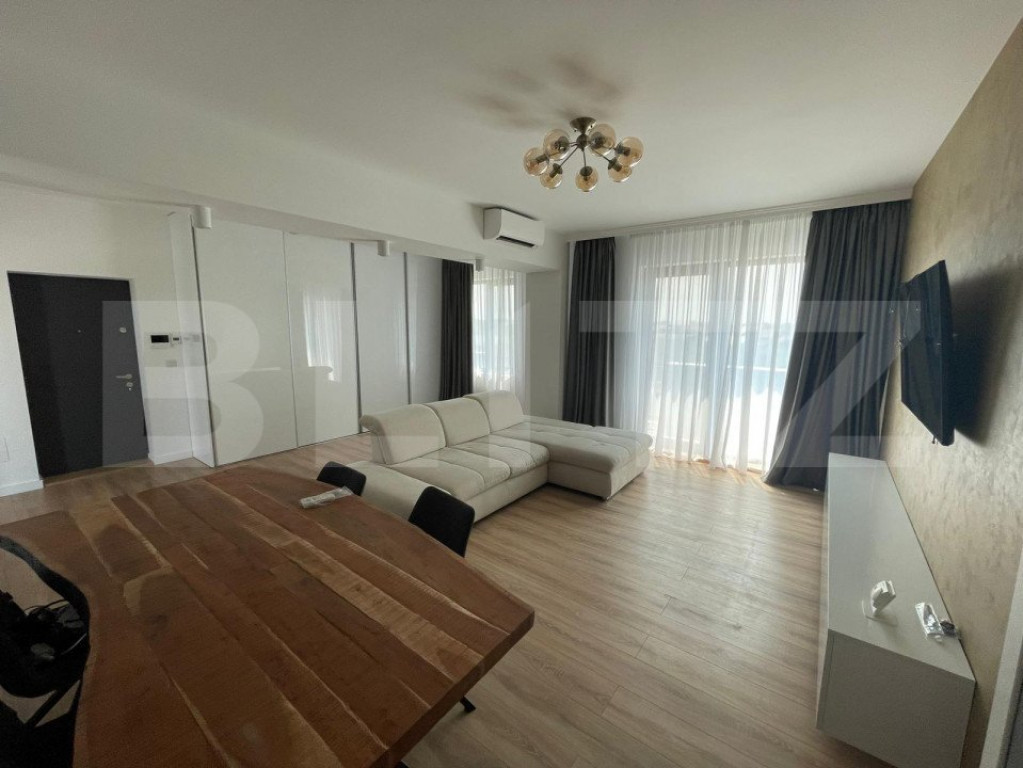 Apartament 2 camere, open space, cu terasa, 83 mp, zona Vete