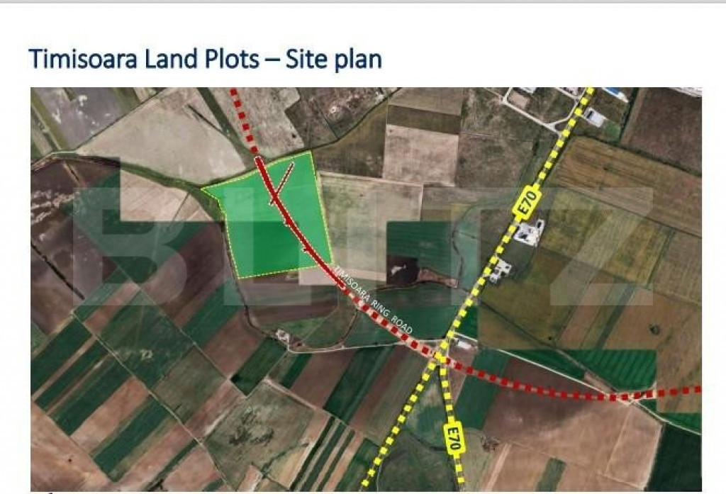 Teren extravilan de 8 ha în C. Șagului la viitoarea centur