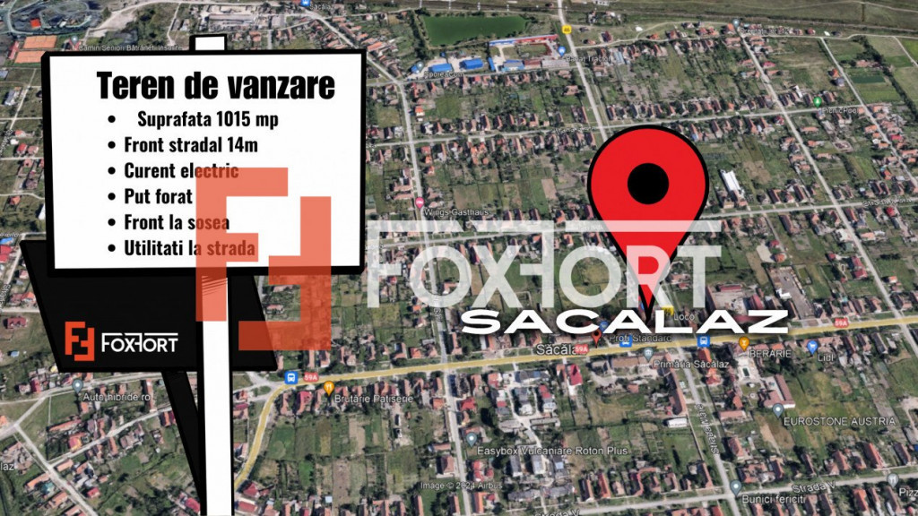 Teren intravilan, Sacalaz - Sosea, curent electric la parcel