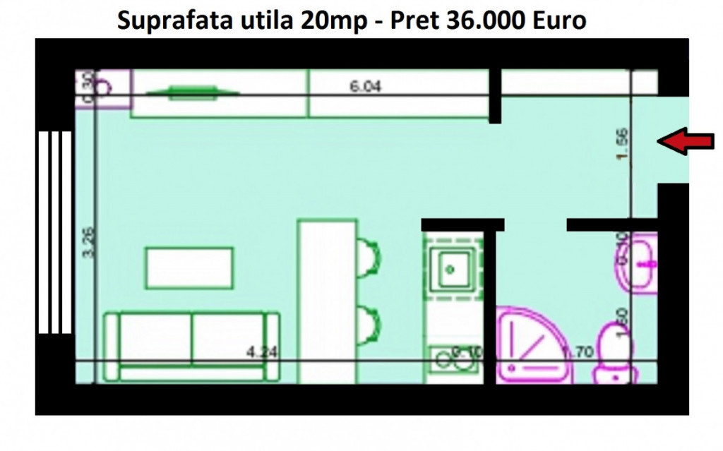 B-dul. Mamaia Lake View - Garsoniere finisate total COMISION