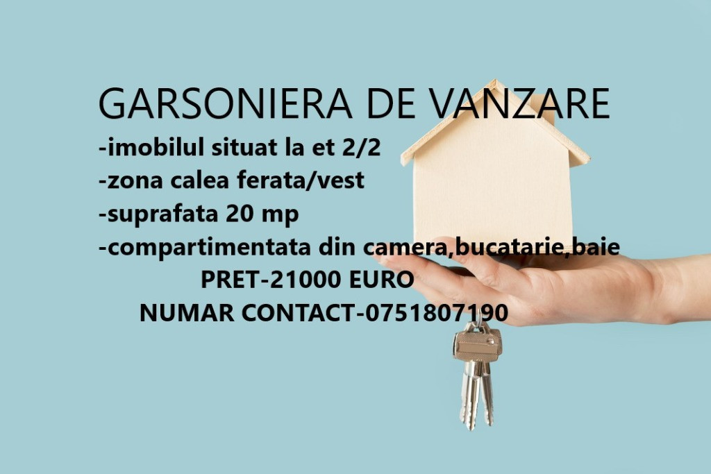 Garsoniera et 2/2 PRET-20000 EURO