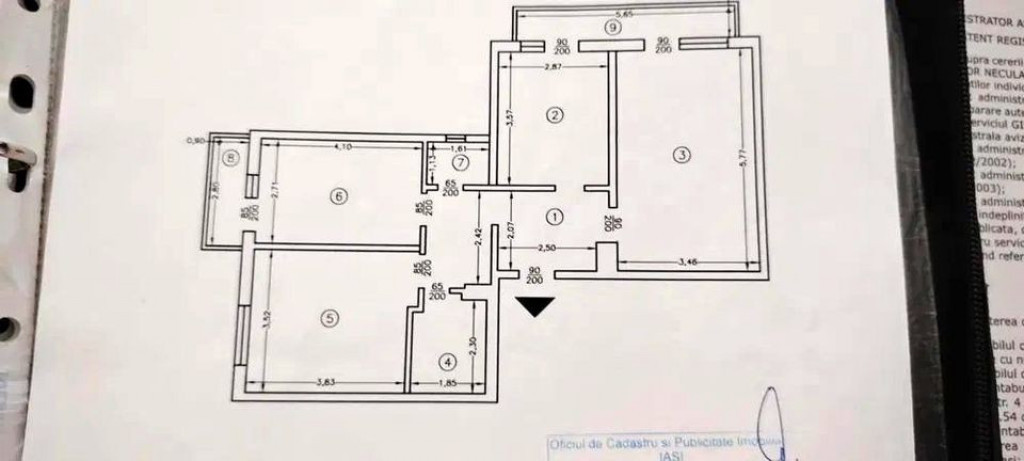 Apartament 3 camere, decomandat, etaj intermediar, Frumoasa