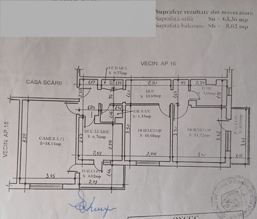 37418 Apartament 3 camere Anda