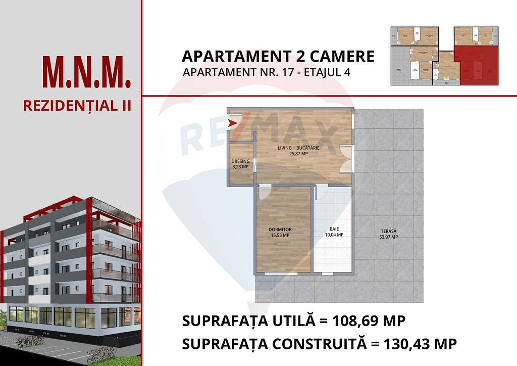 Apartament NOU de vanzare cu 2 camere