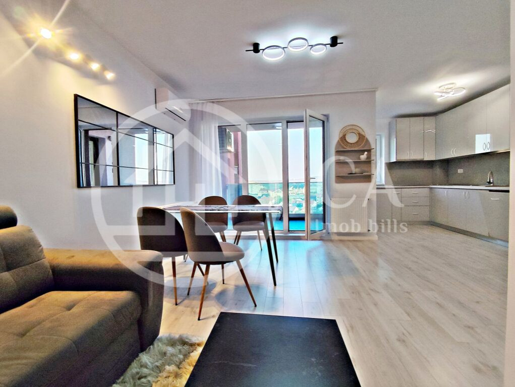 Apartament cu 2 camere, de inchiriat, mobilat si utilat -