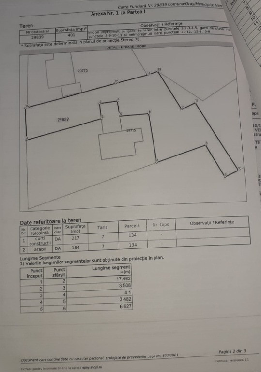 Teren intravilan Zoresti-Vernesti