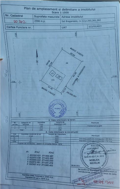 Teren intravilan Bragareasa-Scutelnici