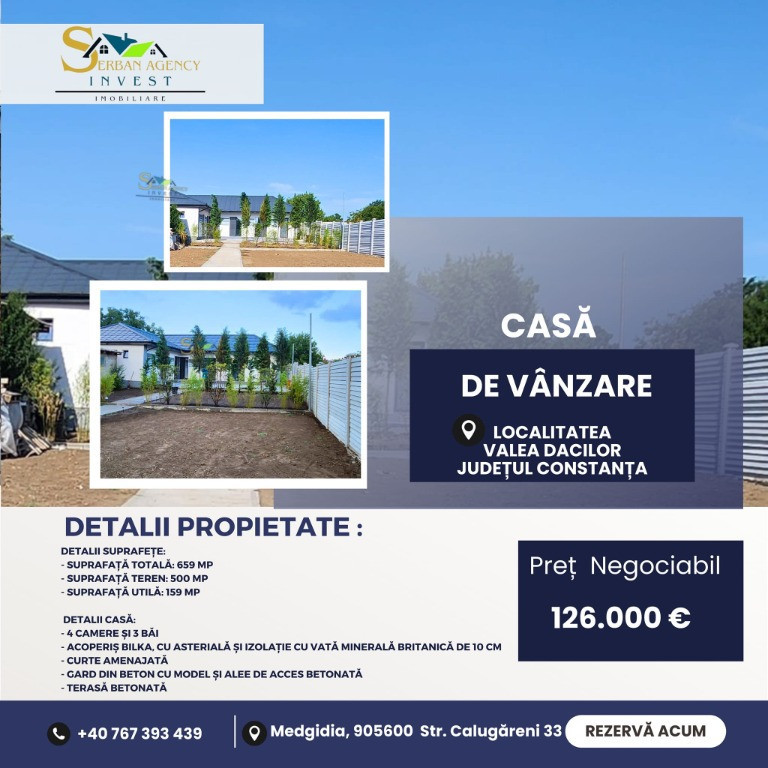 Casă de Vânzare în Valea Dacilor – Confort și Calitate