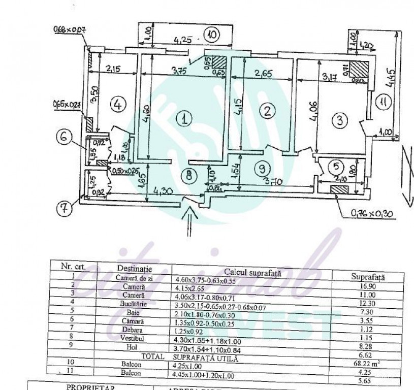 3 camere RENOVAT COMPLET- Piata Victoriei-Bloc anvelopat ...