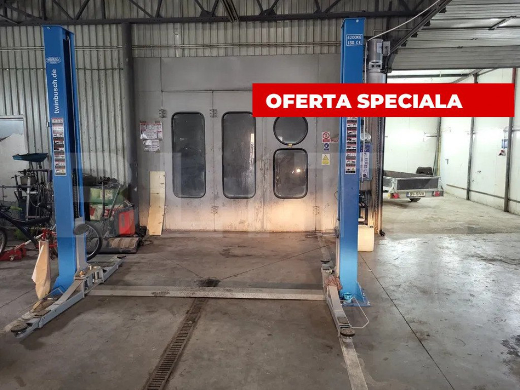 Spațiu Service pentru Pregătire Vopsitorie Auto și Elevat