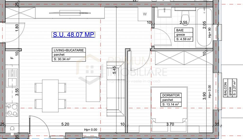 GIROC - 2 Camere - ETAJ 1 - Bloc nou - Loc de parcare inclus