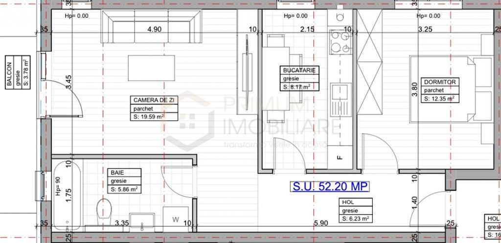 GIROC - 2 Camere - Etaj intermediar - Decomandat - Bloc nou