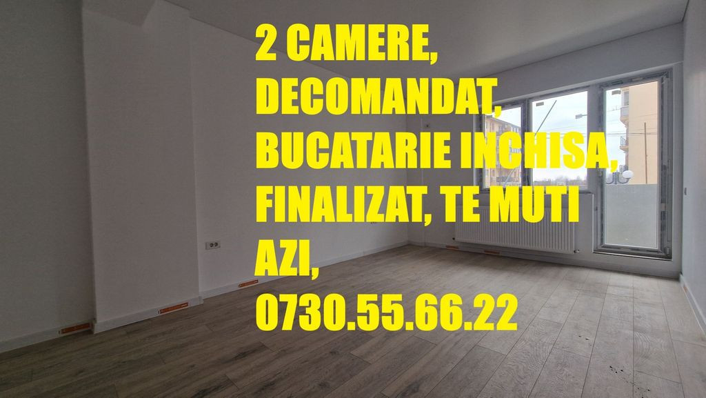 2 camere, dec, Bucatarie inchisa, FINALIZAT, TE MUTI AZI.