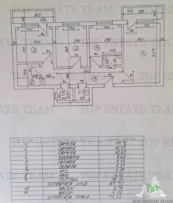 Apartament 3 camere de in zona Mosilor