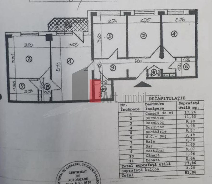 APARTAMENT 4 CAMERE STEFAN CEL MARE