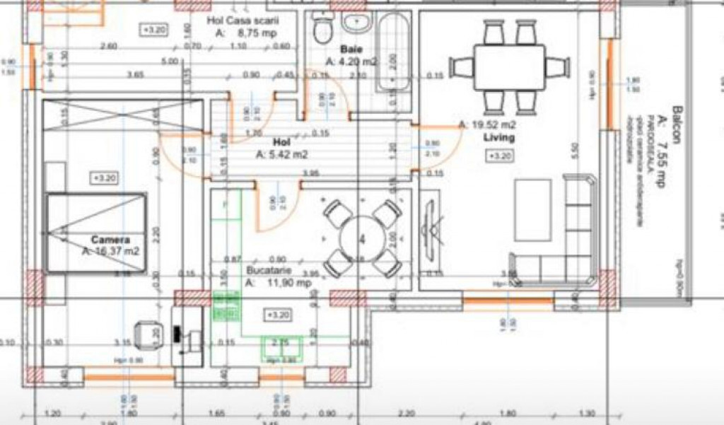 Apartament 2 camere decomandat parcare