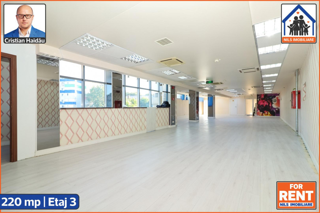 Spatiu birouri/comercial|220mp|Cladire moderna|Brancoveanu