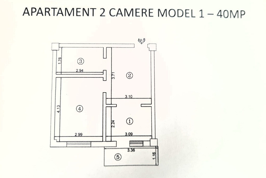 Apartament 2 camere finalizat bloc nou Cartierul Iriss fara comision