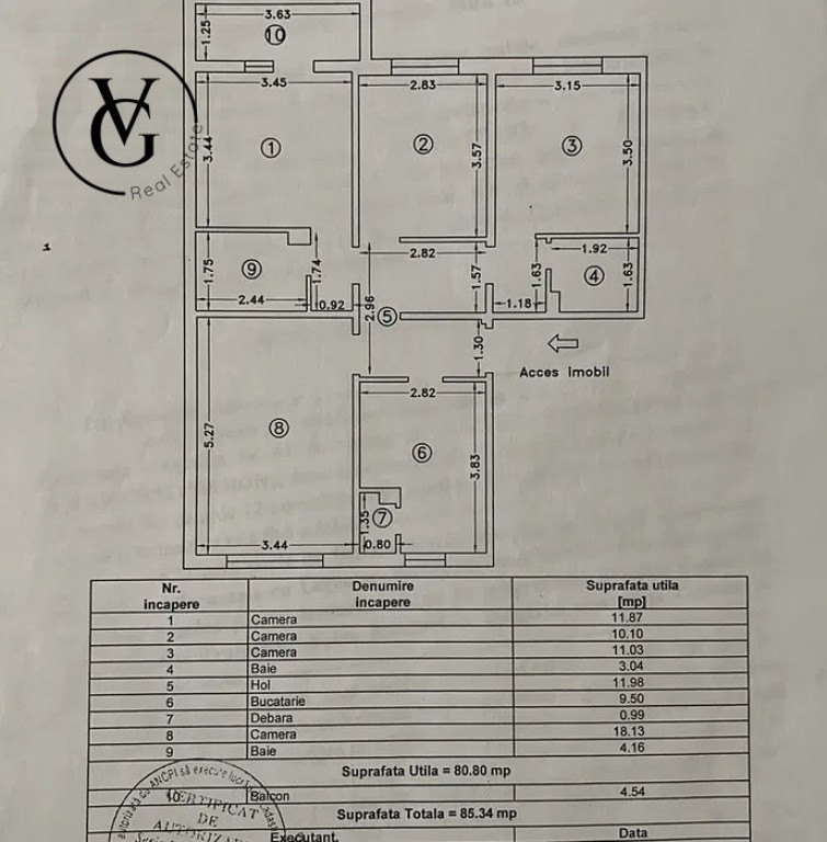 Apartament decomandat de 4 camere - zona Inel 1