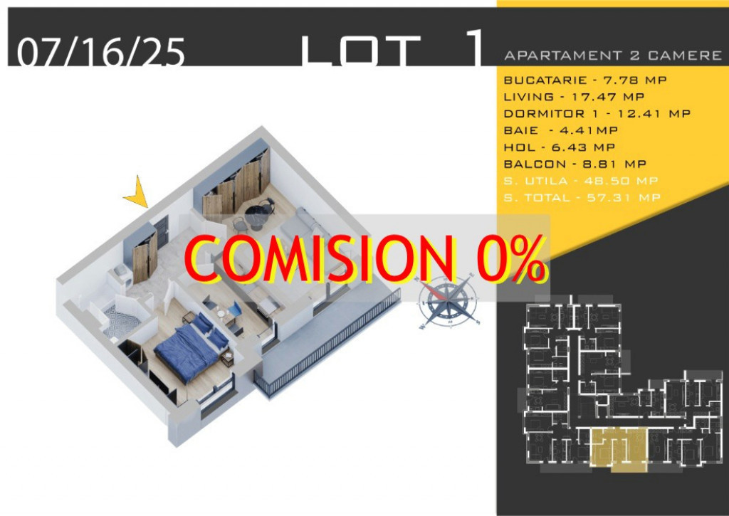 Apartament 2 camere