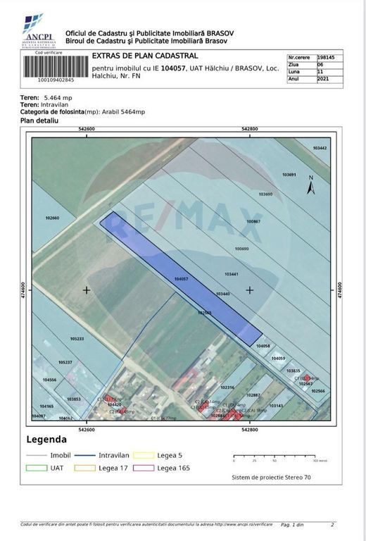 Teren rezidential/investitie 7500 mp Brasov, Halchiu / St...