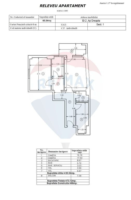 Apartament cu 2 camere de vânzare în zona Chitila - Pod...