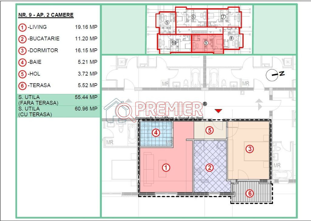 Apartament 2 camere decomandat in Popesti Leordeni