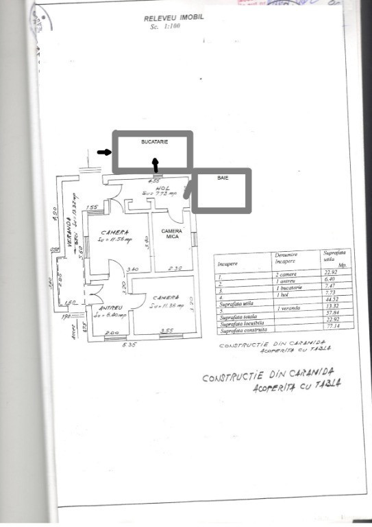 CASA plus Curte 2000 mp Loc. Ghimpati jud. Giurgiu