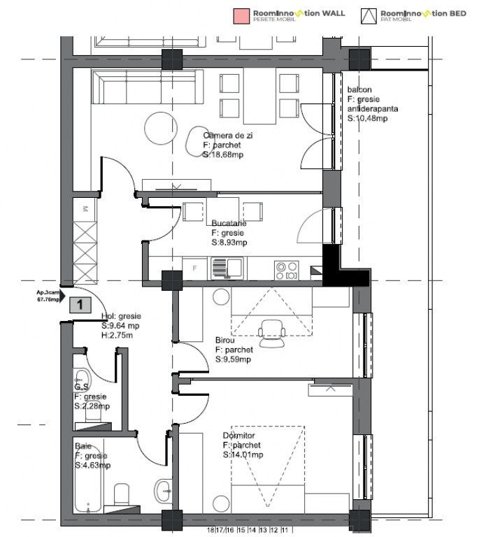 Apartament 3 camere in bloc nou, Avantgarden3 Brasov