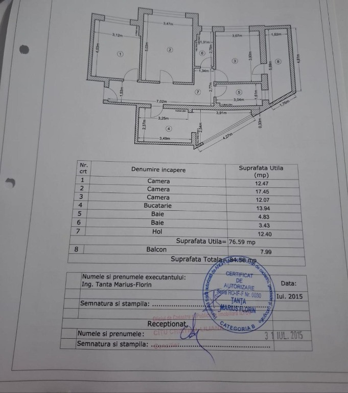 Apartament 3 Camere Mobilat/Utilat Popesti Drumul Fermei