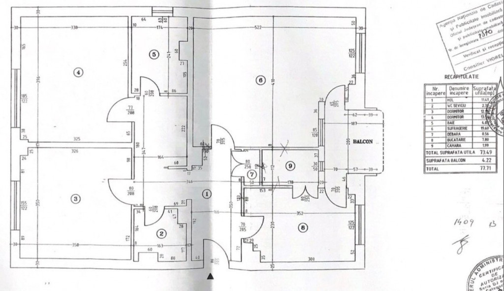 Apartament de 3 camere